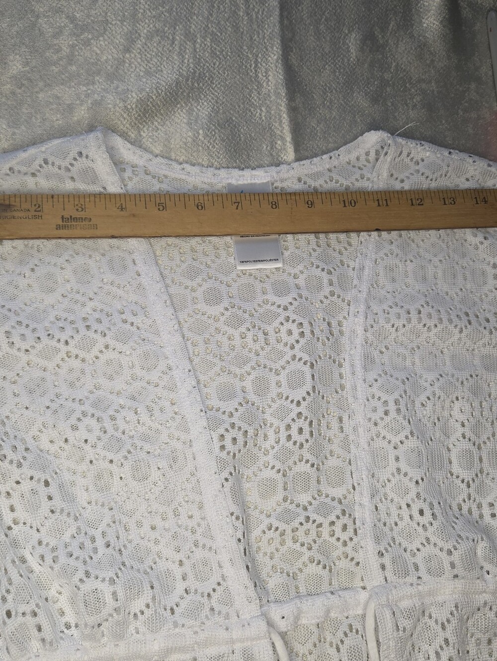 Catalina White Lace Swim Coverup Size M Medium - Picture 3 of 4